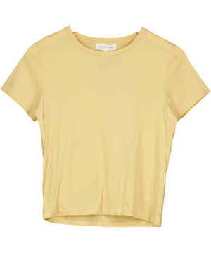 ASEMBLY LABEL Short Sleeve Basic T-shirt Butter Yellow S UK 6