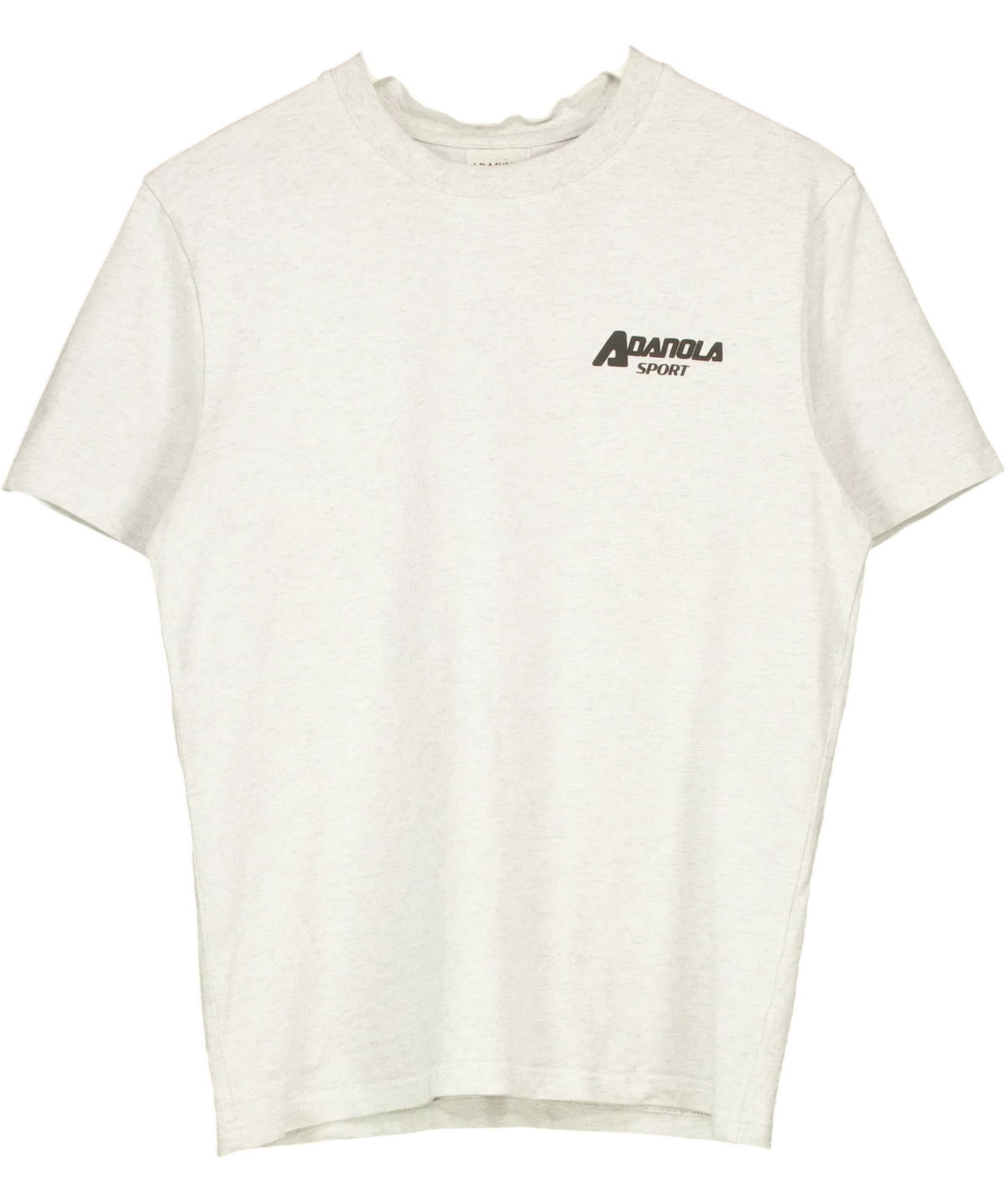 Adanola Grey Sport Logo Oversized T-Shirt Light Grey Melange, size UK S — front