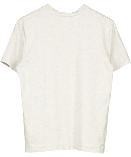 Adanola Grey Sport Logo Oversized T-Shirt Light Grey Melange, size UK S — back