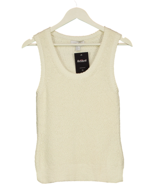 & OTHER STORIES Knitted Tank Top Cream UK S