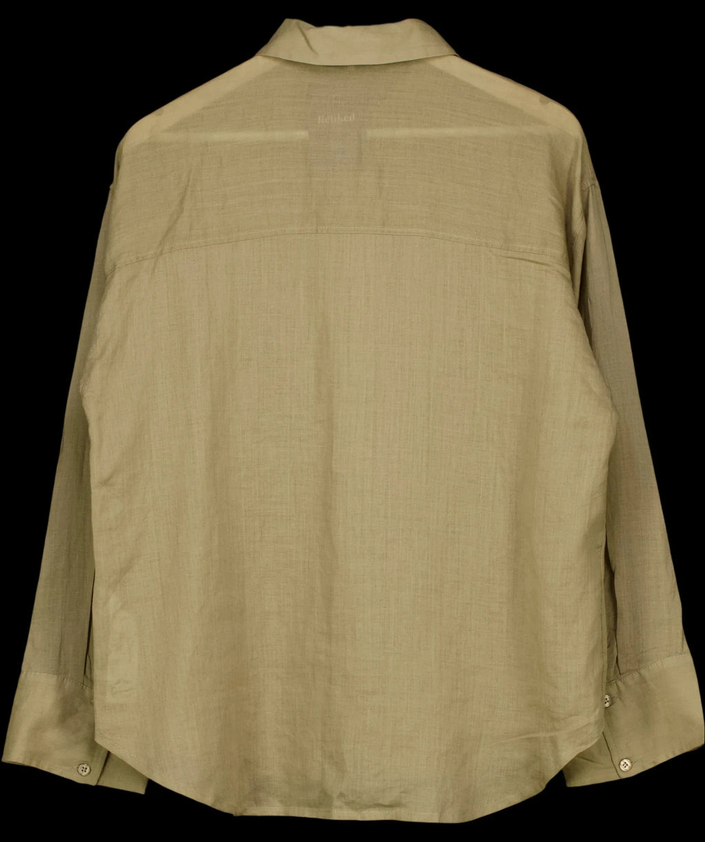 NA-KD Beige Premium Selection Ramie Long Sleeve Shirt  EU 38, size UK 10 — label