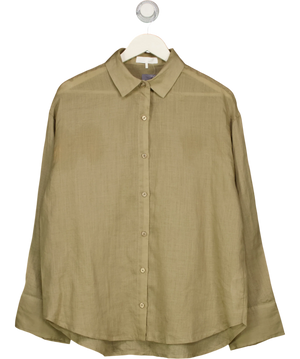 NA-KD Beige Premium Selection Ramie Long Sleeve Shirt  Eu 38 UK 10