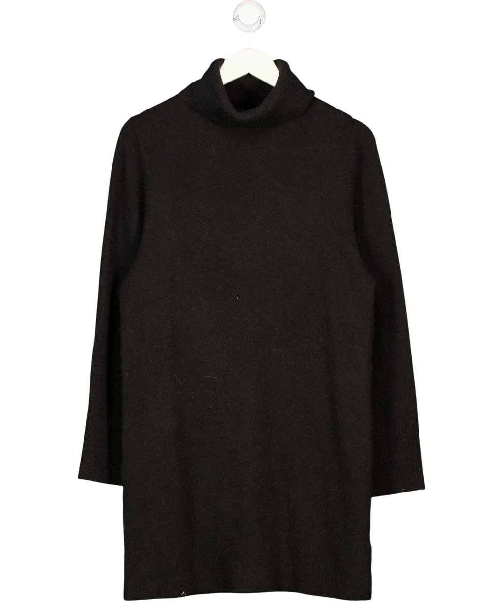 & OTHER STORIES Black Turtleneck Knit Mini Dress Black, size UK XS — front