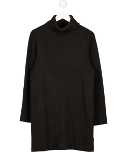 & OTHER STORIES Black Turtleneck Knit Mini Dress Black, size UK XS — front