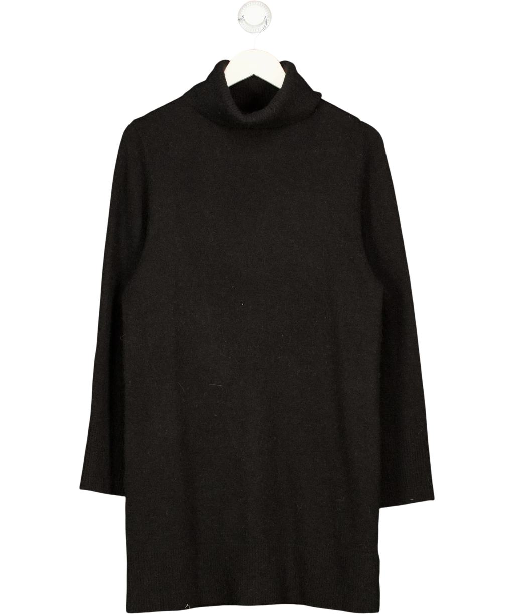 & OTHER STORIES Black Turtleneck Knit Mini Dress Black, size UK XS — front