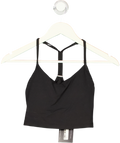Lululemon Black Cropped Tank Top, size UK XS — front