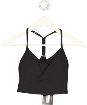 Lululemon Black Cropped Tank Top UK XS