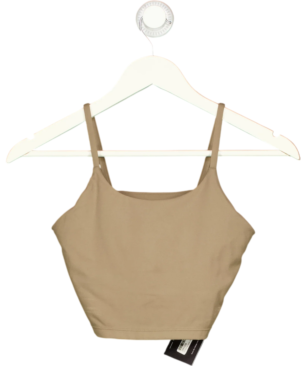 Adanola Beige Ultimate Tank Sports Bra Desert Taupe BEIGE, size UK S — front