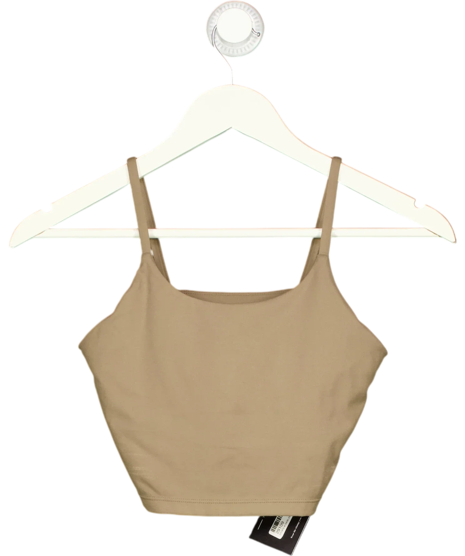 Adanola Beige Ultimate Tank Sports Bra Desert Taupe BEIGE, size UK S — front