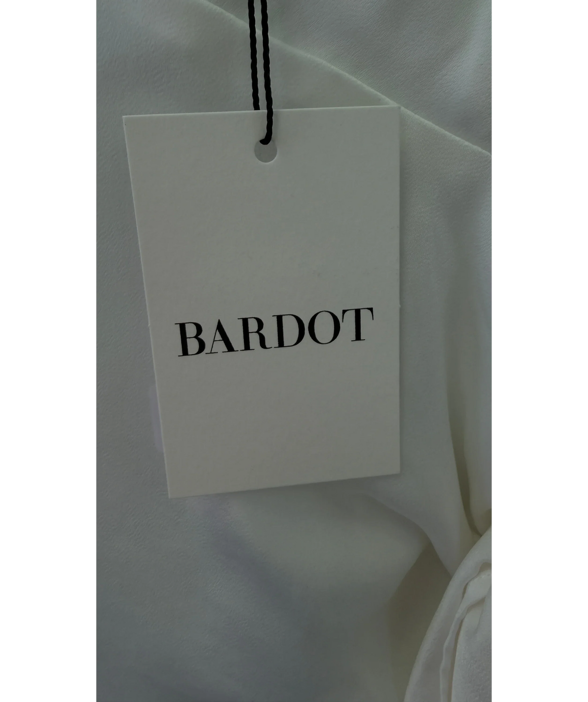 Bardot White Solene Cut Out Maxi Skirt Orchid White, size UK 6 — detail