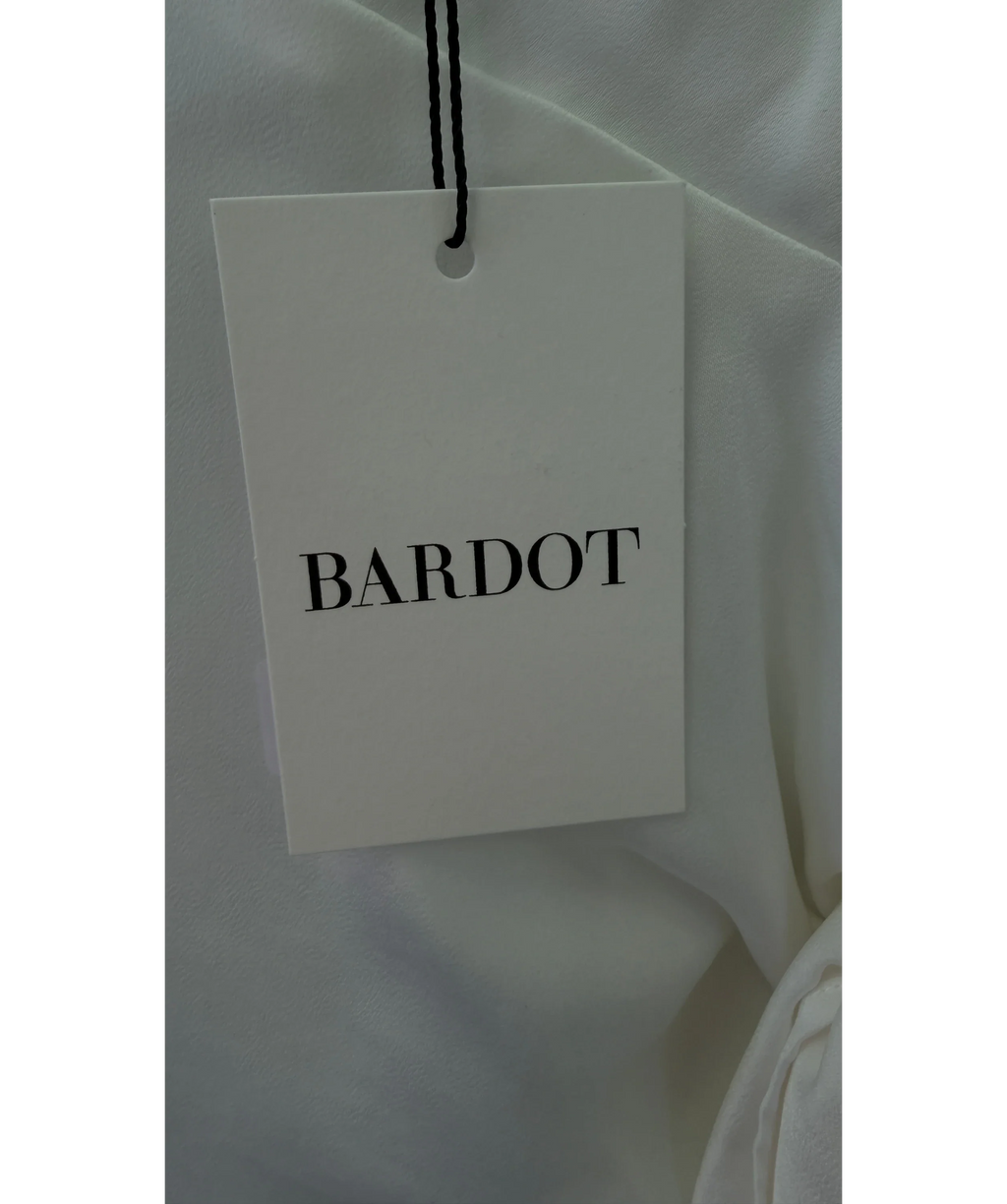 Bardot White Solene Cut Out Maxi Skirt Orchid White, size UK 6 — detail