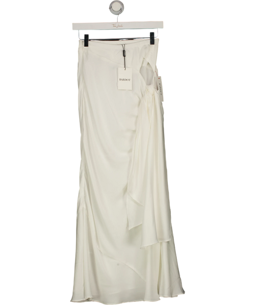 Bardot White Solene Cut Out Maxi Skirt Orchid White, size UK 6 — front