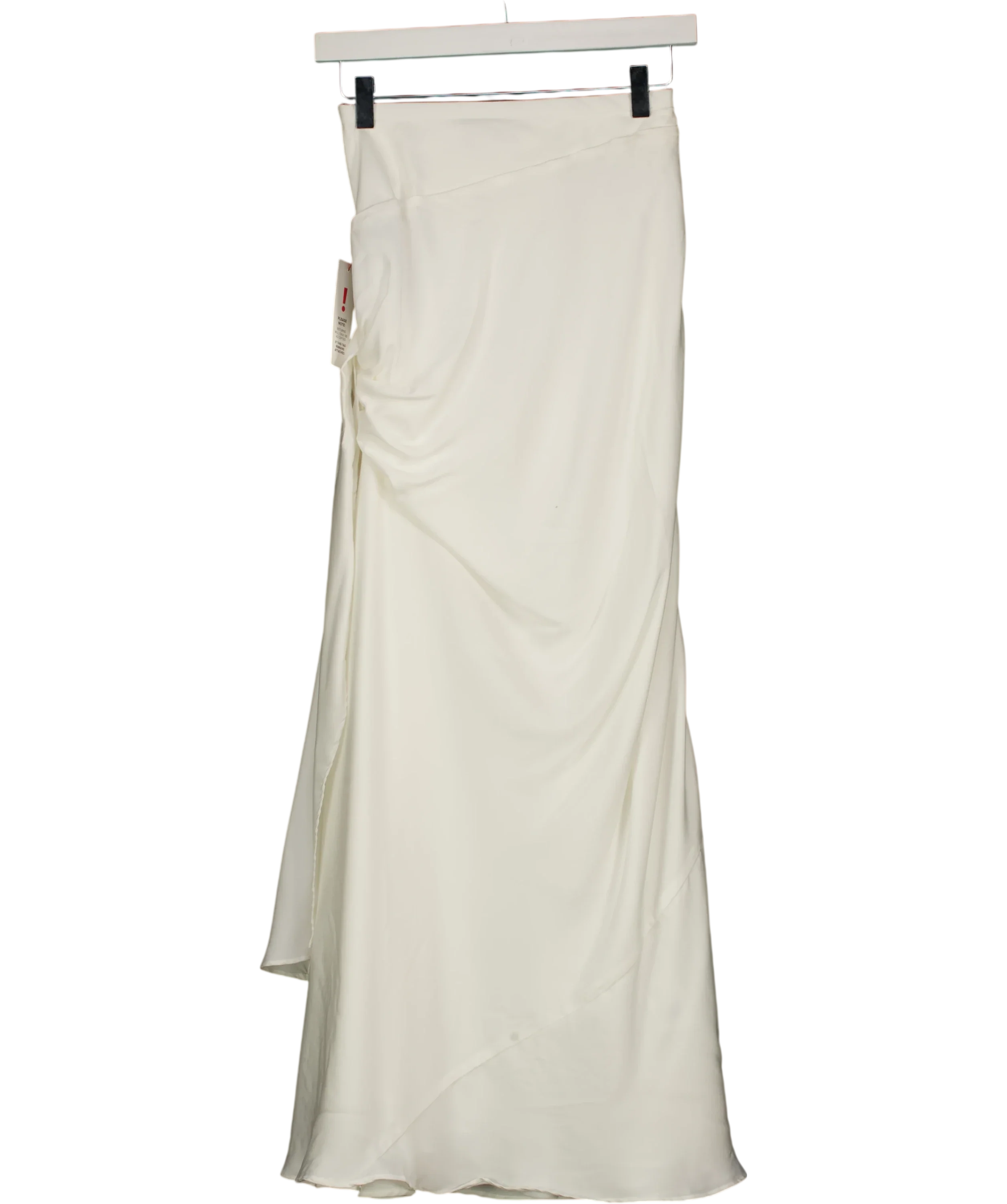 Bardot White Solene Cut Out Maxi Skirt Orchid White, size UK 6 — back