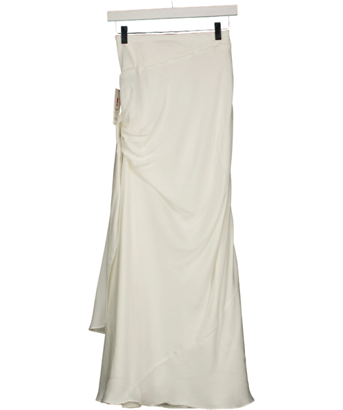 Bardot White Solene Cut Out Maxi Skirt Orchid White, size UK 6 — back