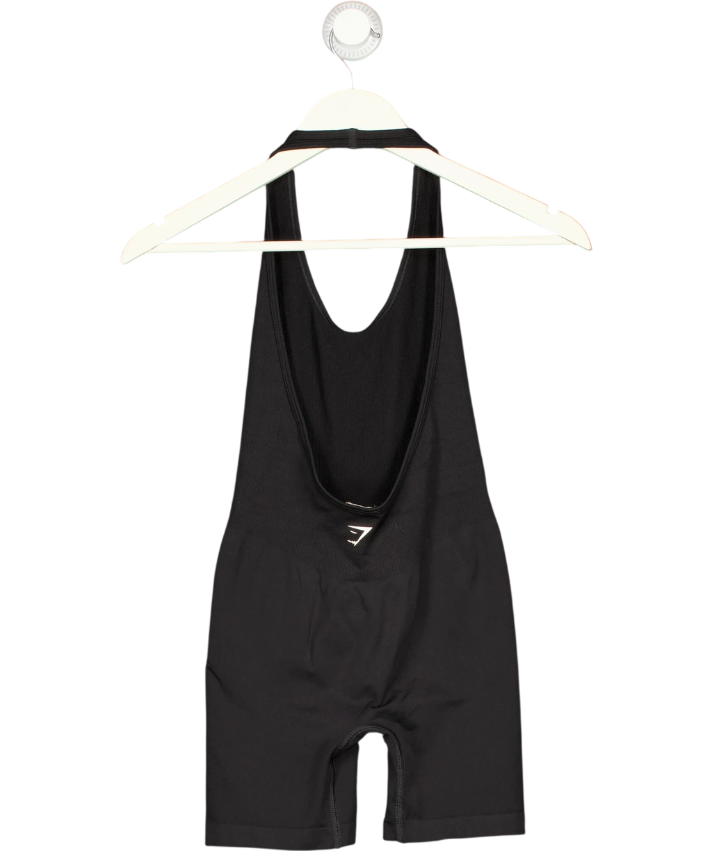 GYMSHARK Black Everyday Seamless 5" All in One Short Black, size UK S — back