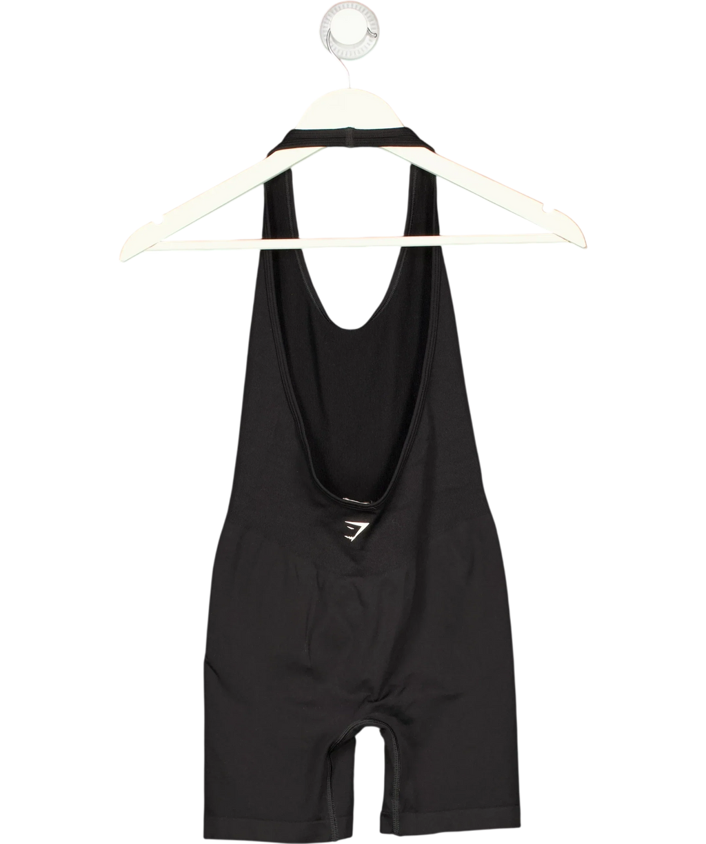 GYMSHARK Black Everyday Seamless 5" All in One Short Black, size UK S — back