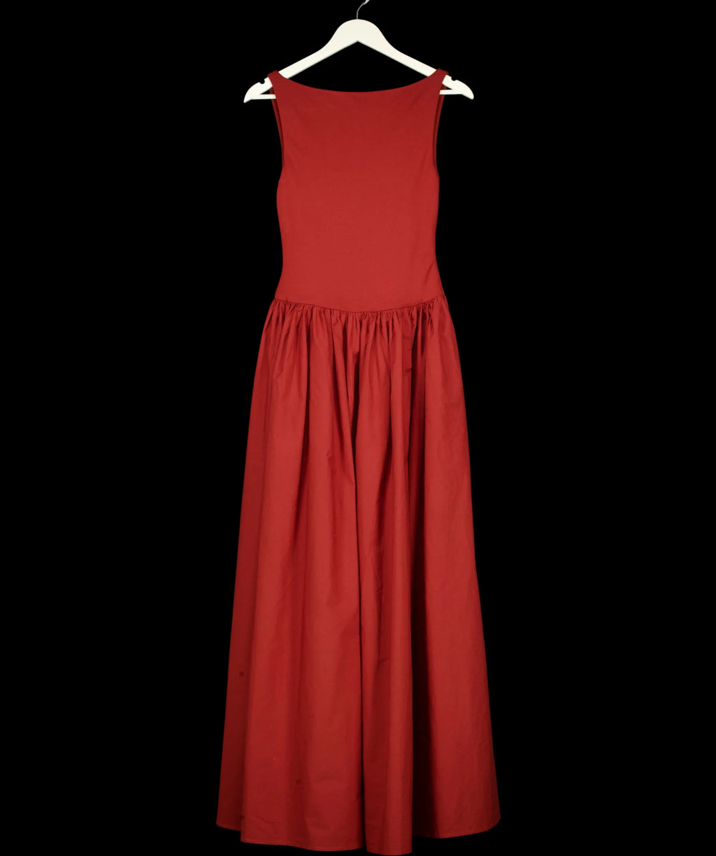 NA-KD Red x Lydia Tomlinson  Open Back Maxi Dress Burgundy red EU34, size UK 6 — detail