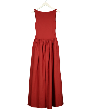 NA-KD X Lydia Tomlinson  Open Back Maxi Dress Burgundy Red Eu34 UK 6
