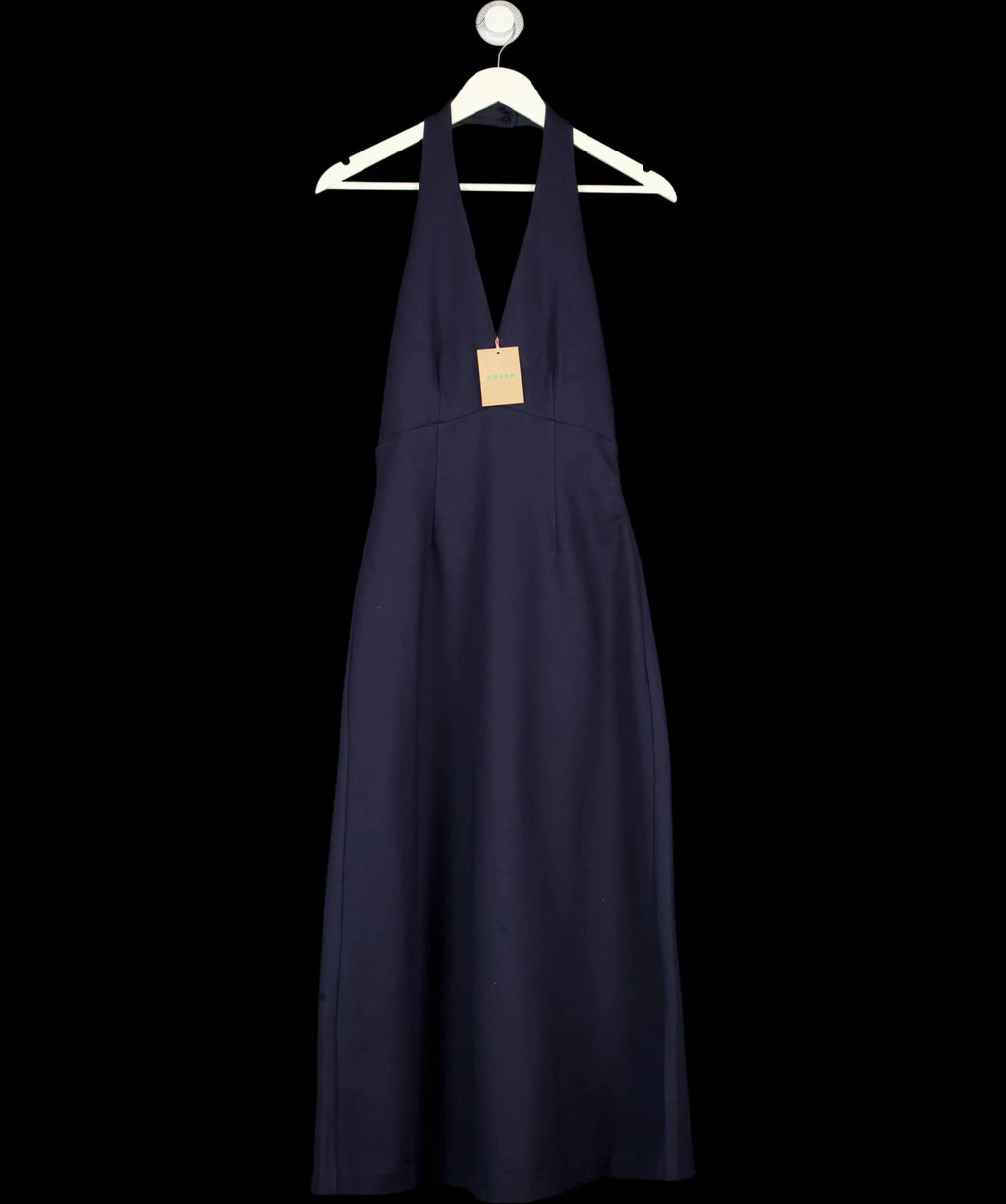 Boden Blue Halter Neck Empire Maxi Dress Navy BLUE  Size 8 P, size UK 8 — detail