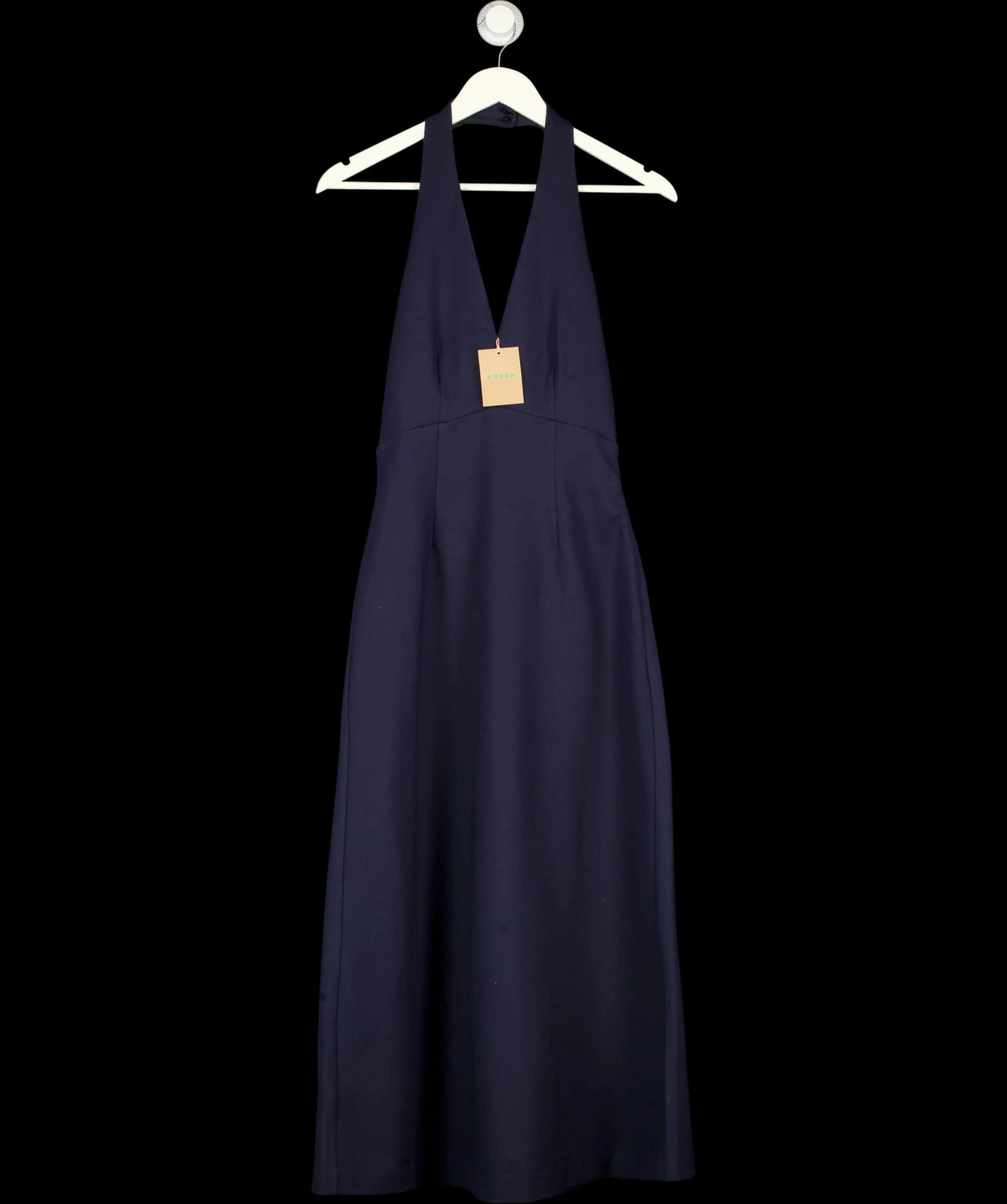 Boden Blue Halter Neck Empire Maxi Dress Navy BLUE  Size 8 P, size UK 8 — detail