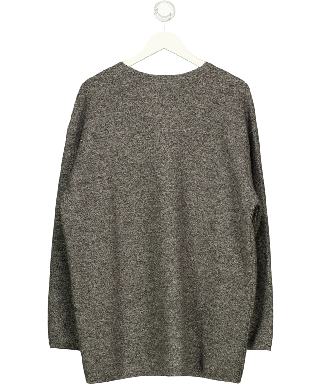 cos Grey Grey Relaxed Fit Crew Neck Knit Jumper, size UK M — back