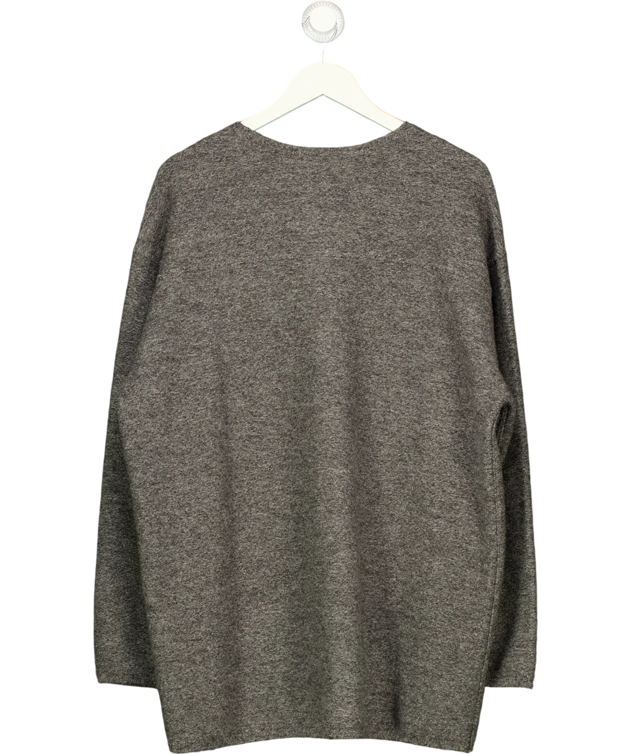 cos Grey Grey Relaxed Fit Crew Neck Knit Jumper, size UK M — back
