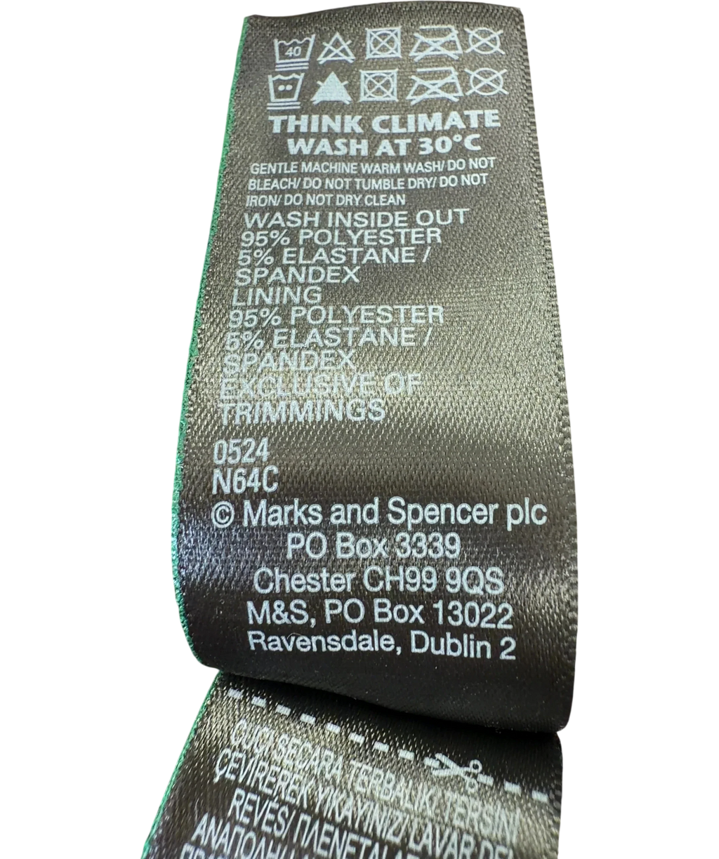 M&S Chocolate Brown Sequin Round Neck Short Sleeve Top UK 14 — Extra shot