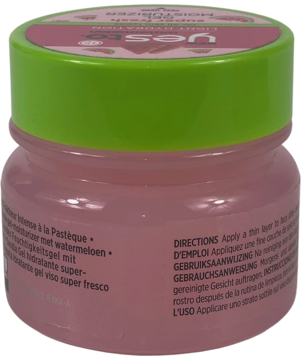 Yes to. Super Fresh Gel Moisturizer Pink, size 50ml — back