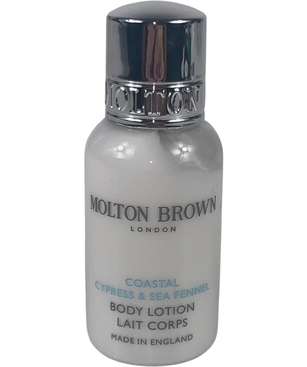 Molton Brown Coastal Cypress & Sea Fennel Body Lotion Travel Mini 30ml, size 30ml — front