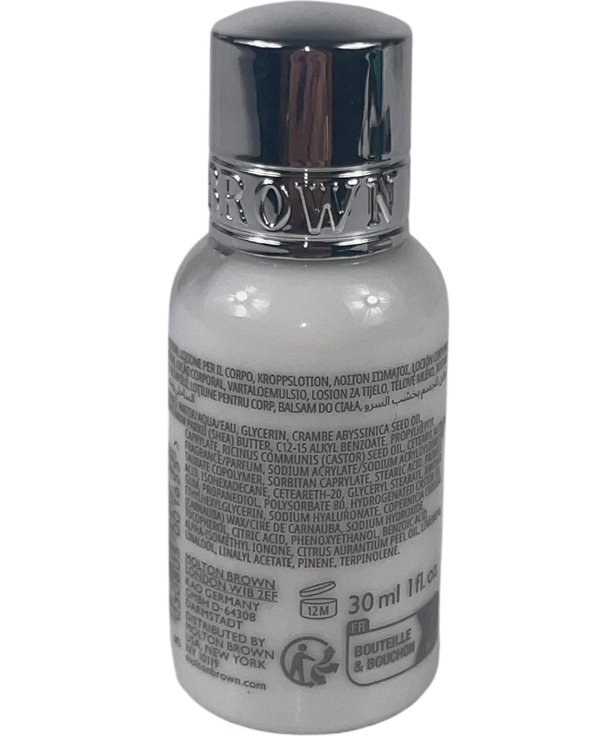 Molton Brown Coastal Cypress & Sea Fennel Body Lotion Travel Mini 30ml, size 30ml — back