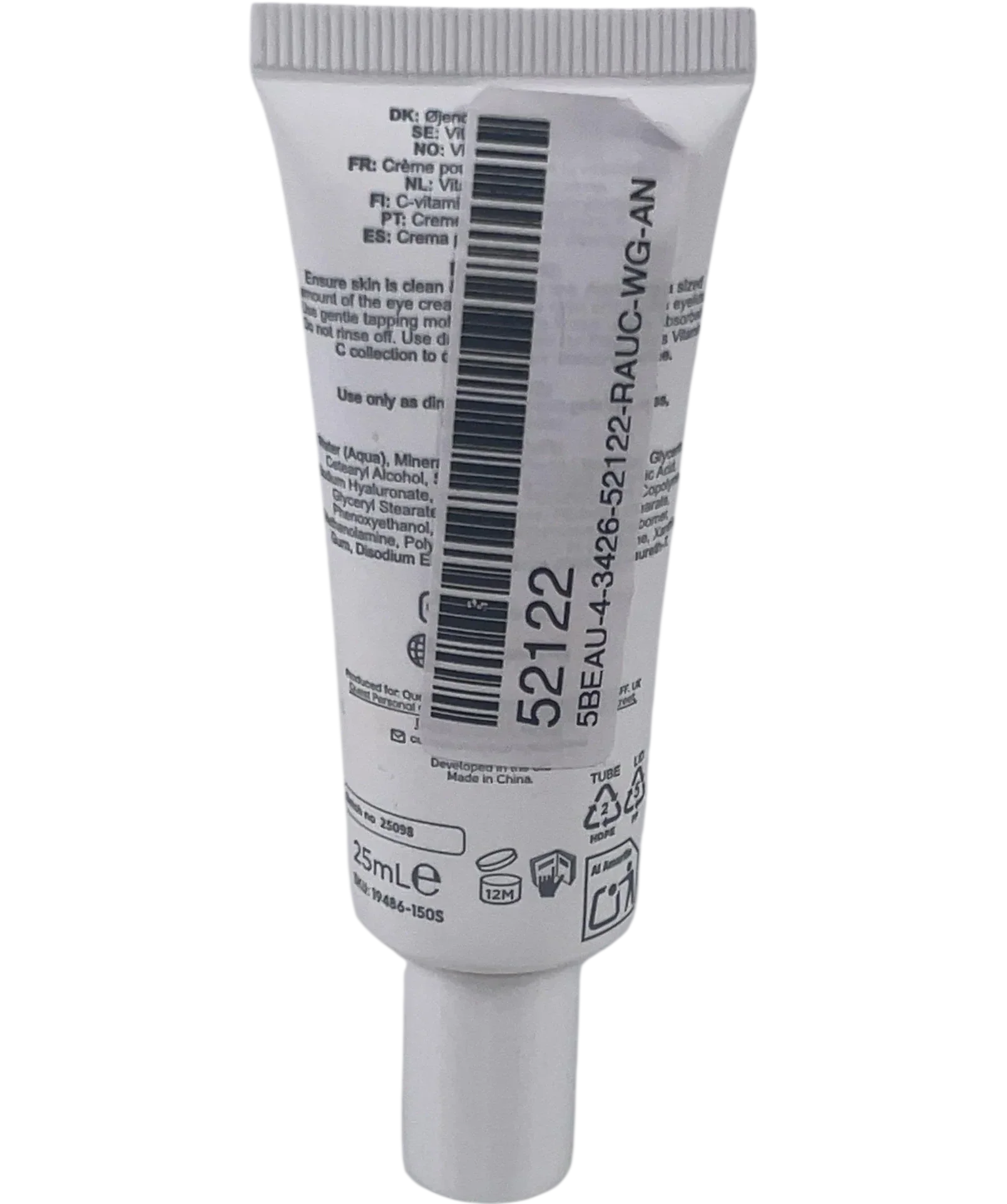 face facts Vitamin C Eye Cream, size 25ml — back