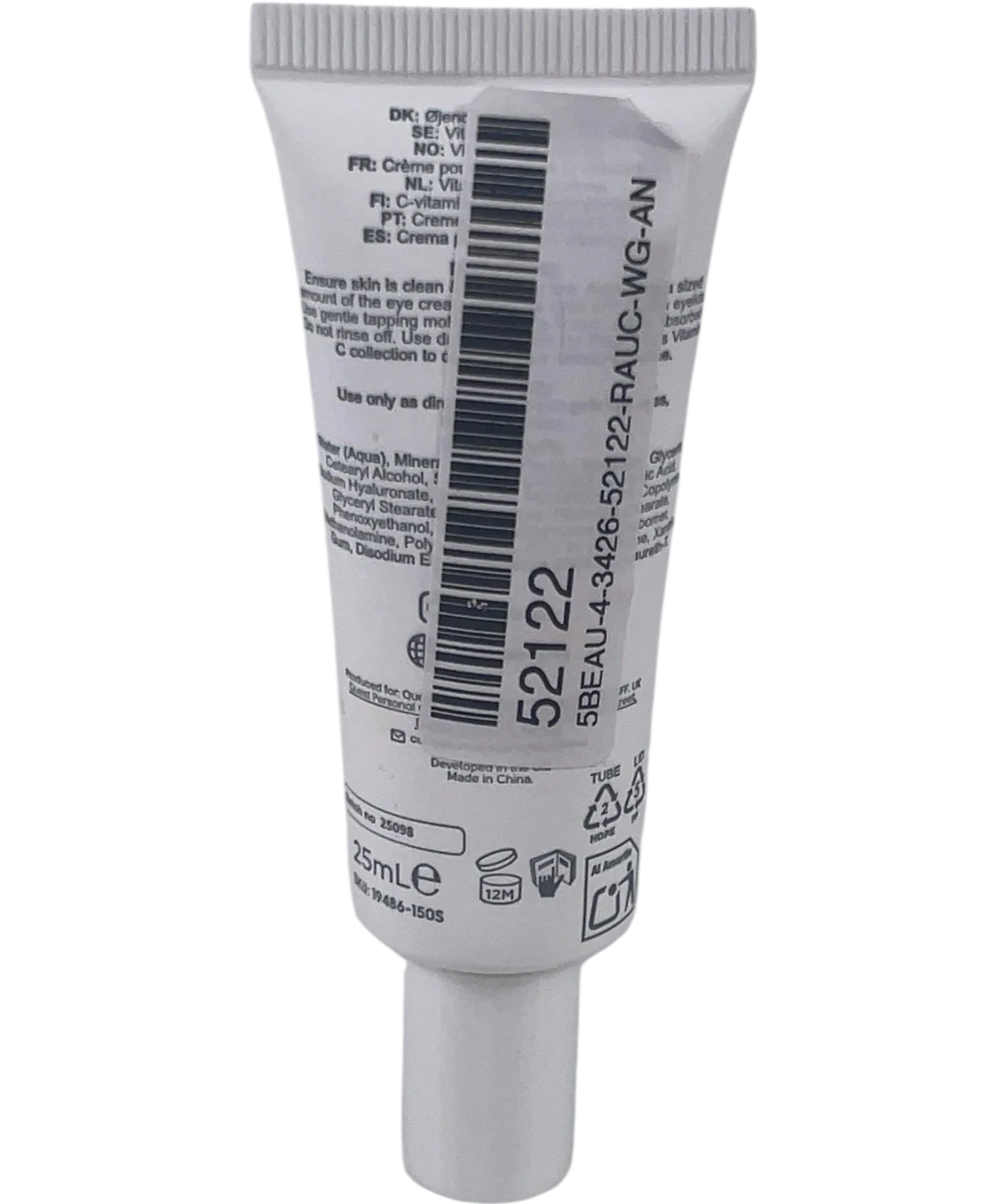 face facts Vitamin C Eye Cream, size 25ml — back