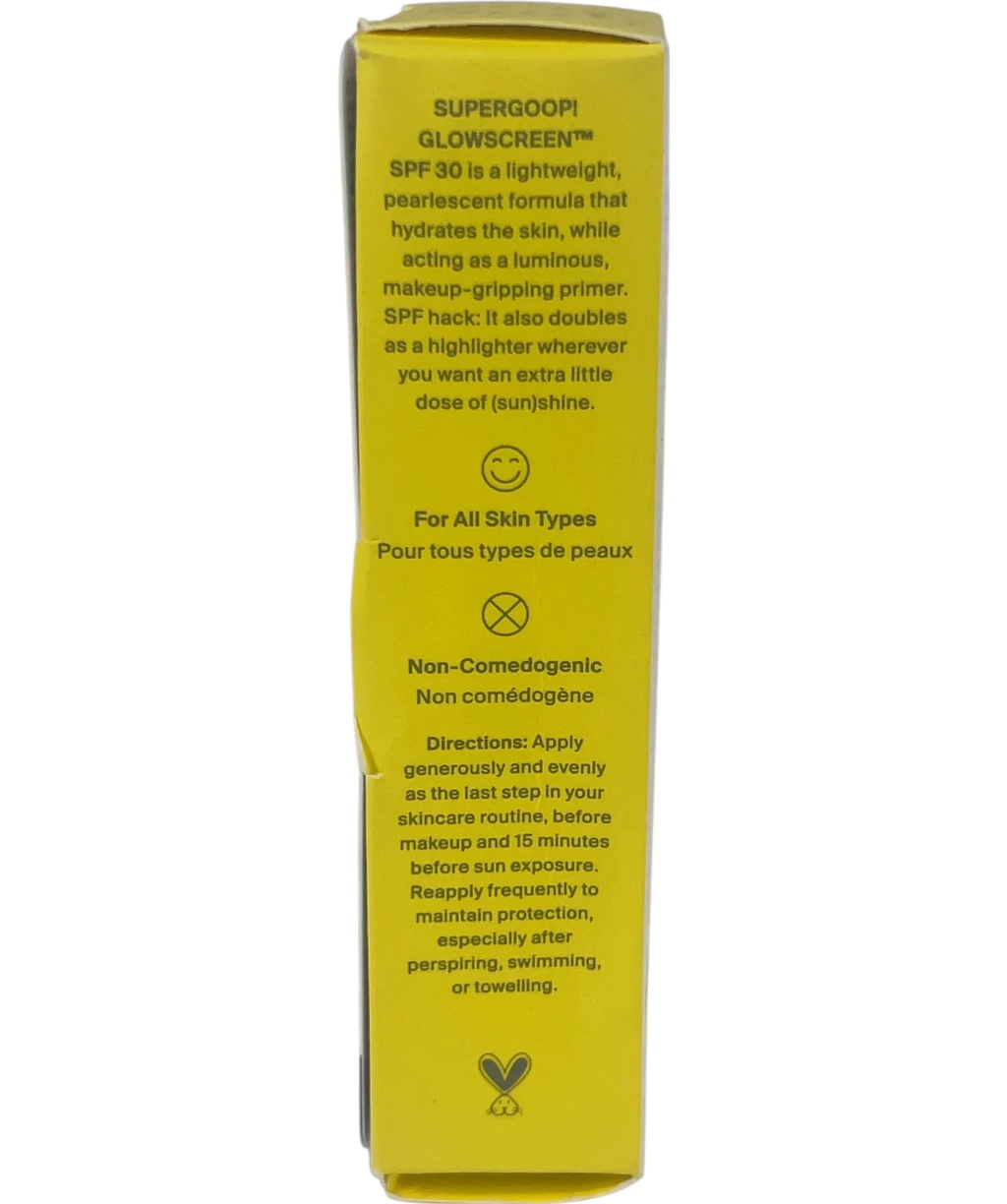 Supergoop Glowscreen Hydrating Glowing Sunscreen Primer Sunrise SPF 30, size 50ml — back