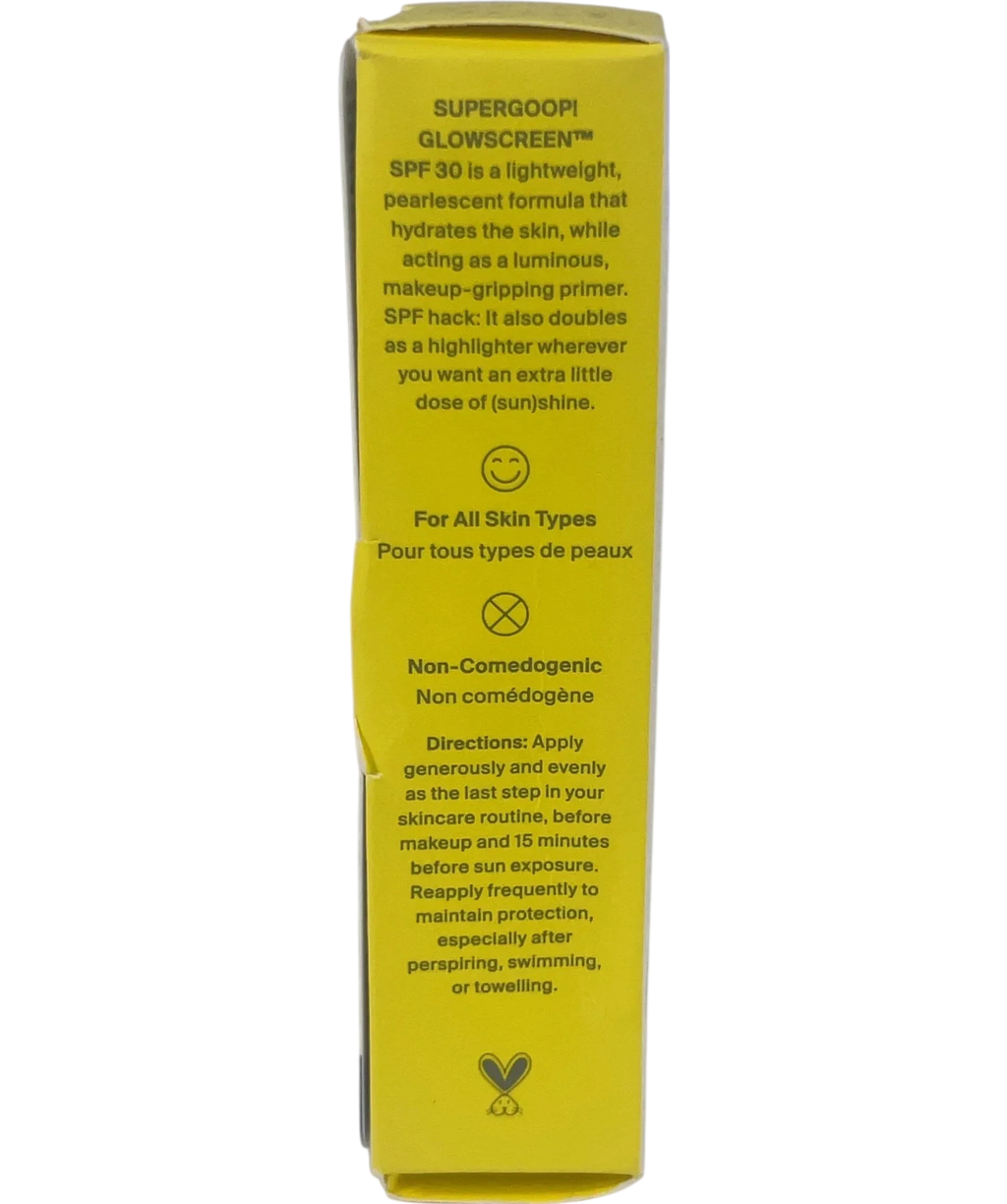 Supergoop Glowscreen Hydrating Glowing Sunscreen Primer Sunrise SPF 30, size 50ml — back