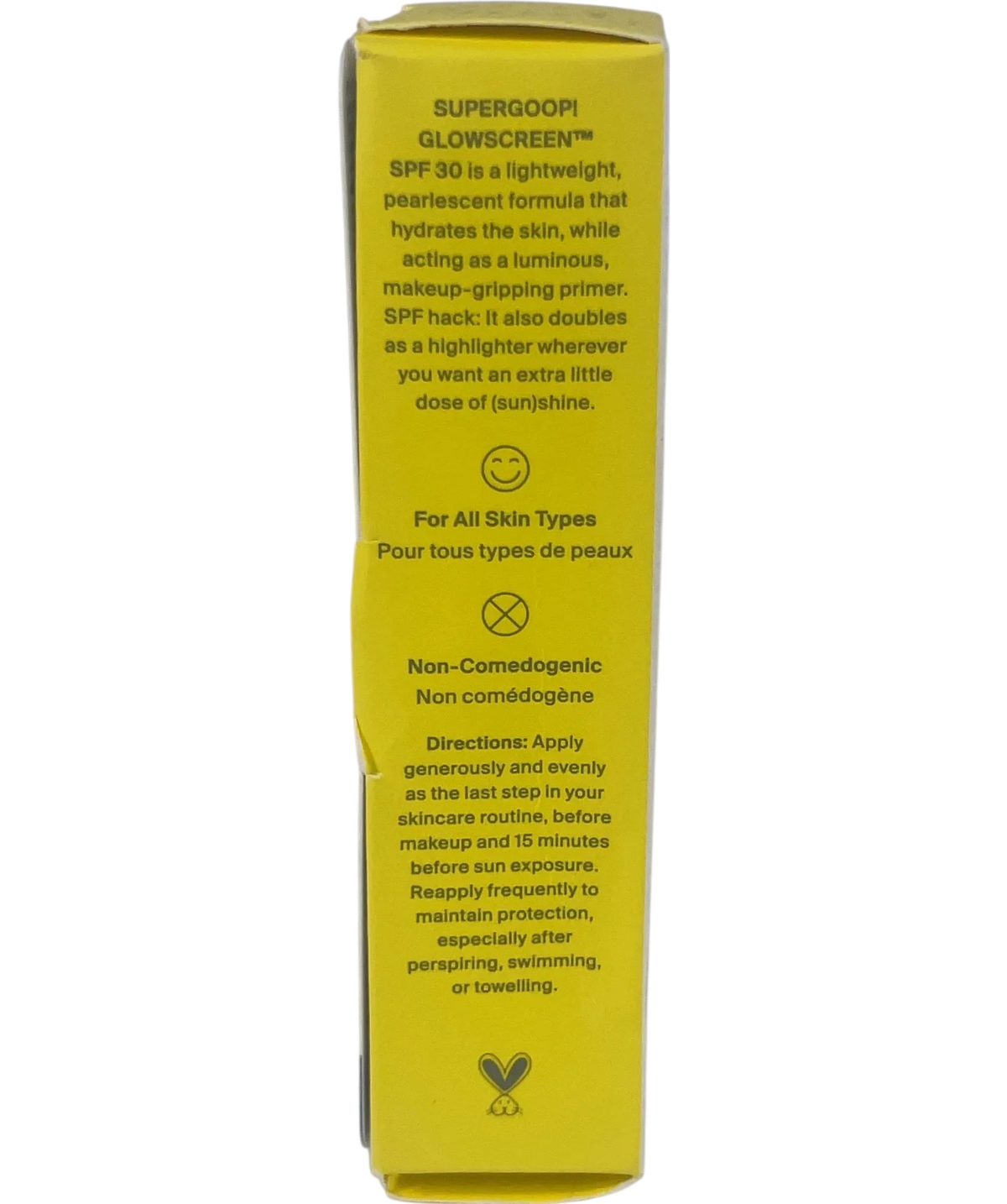Supergoop Glowscreen Hydrating Glowing Sunscreen Primer Sunrise SPF 30, size 50ml — back