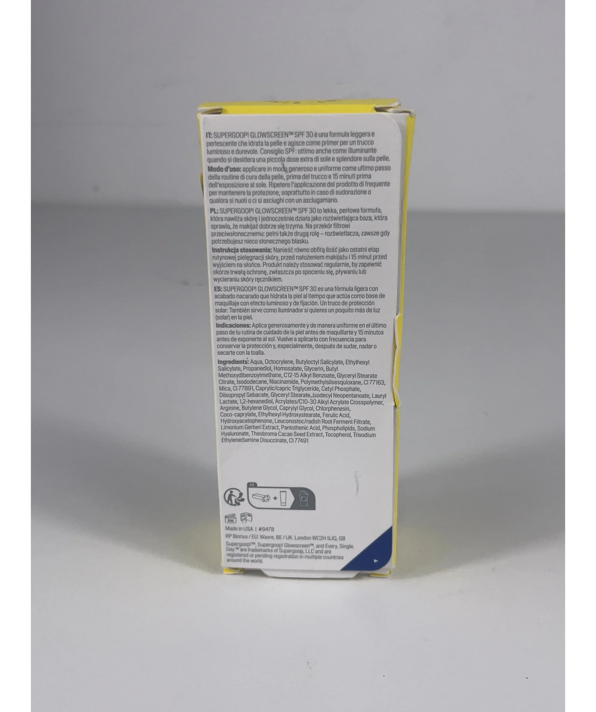 Supergoop Glowscreen Hydrating Glowing Sunscreen Primer Sunrise SPF 30, size 50ml — detail