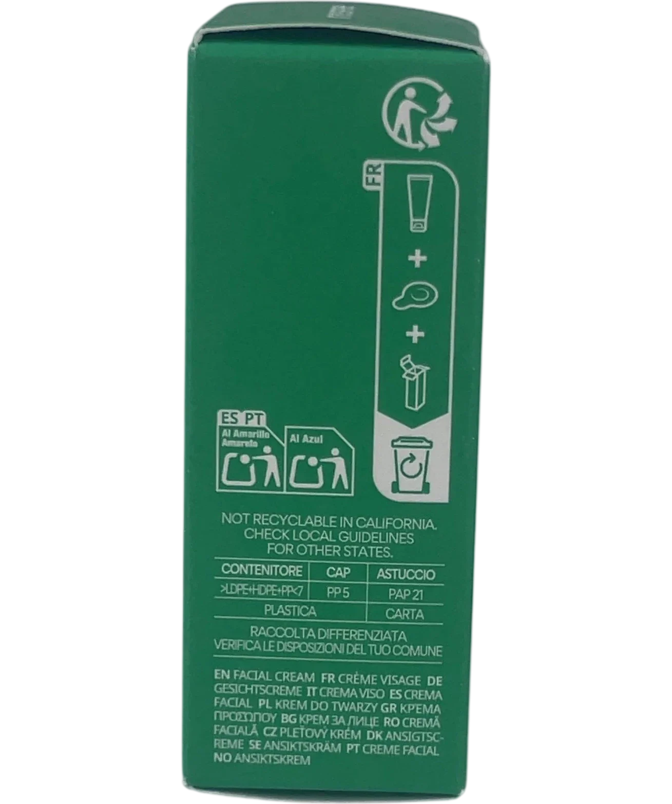 Innisfree Green Tea Ceramide Cream, size 15ml — back