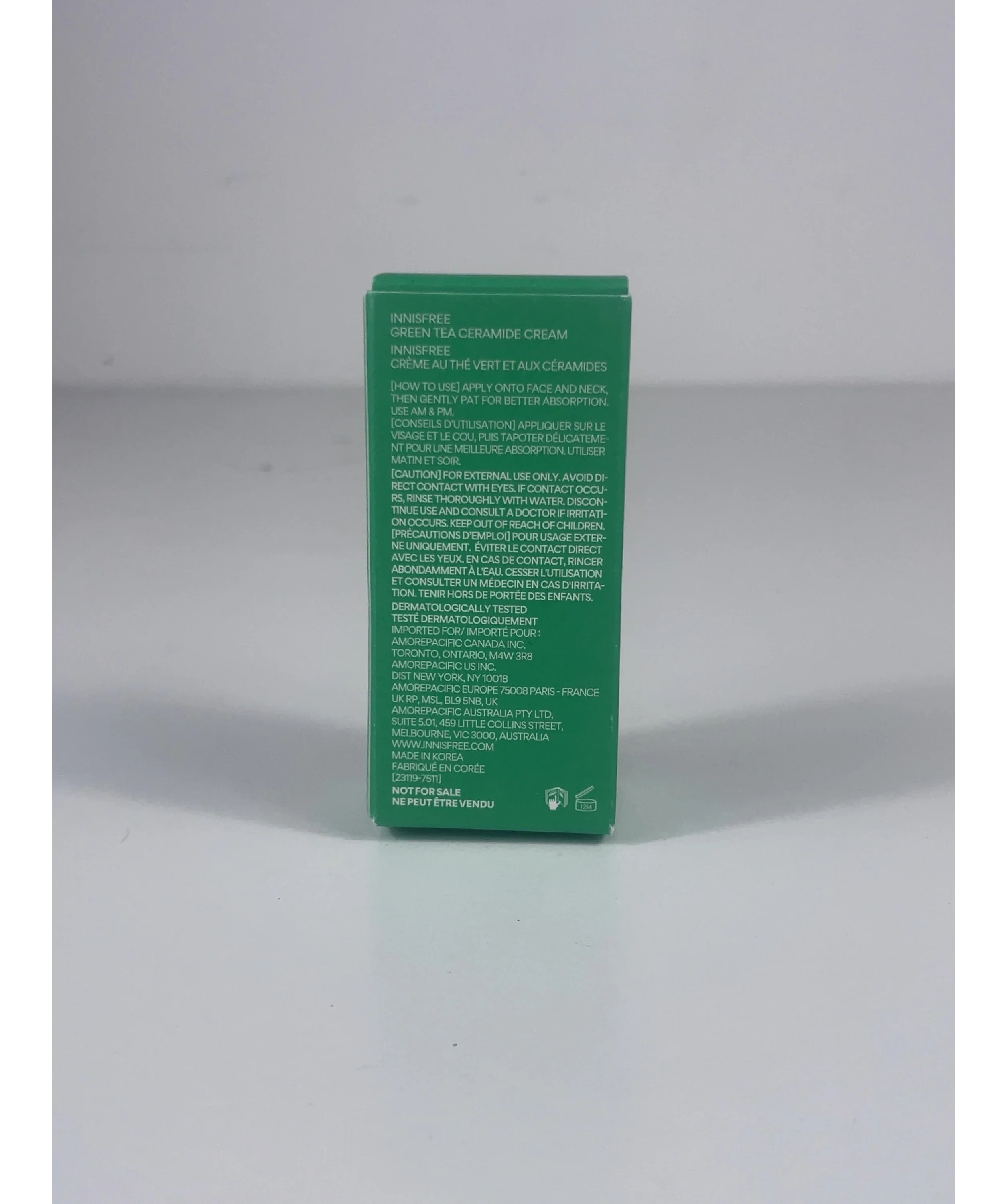Innisfree Green Tea Ceramide Cream, size 15ml — detail
