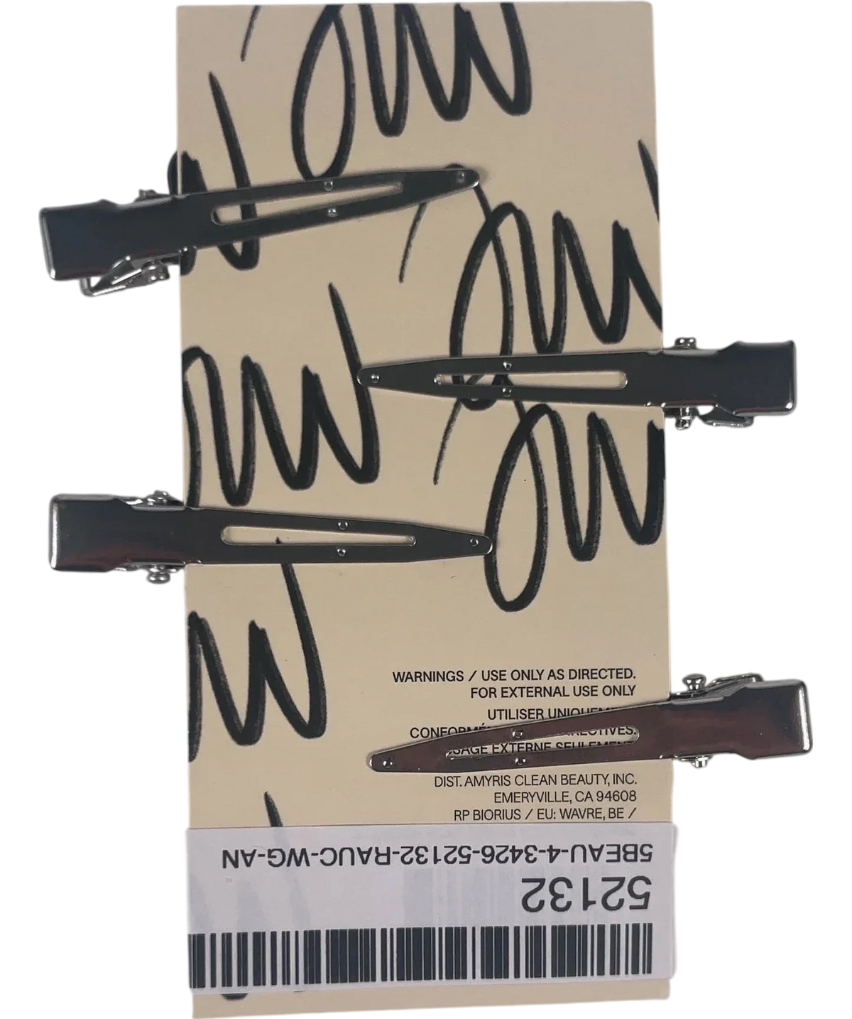 JVN Anti Creas Soft Hold Hair Cli Set — back