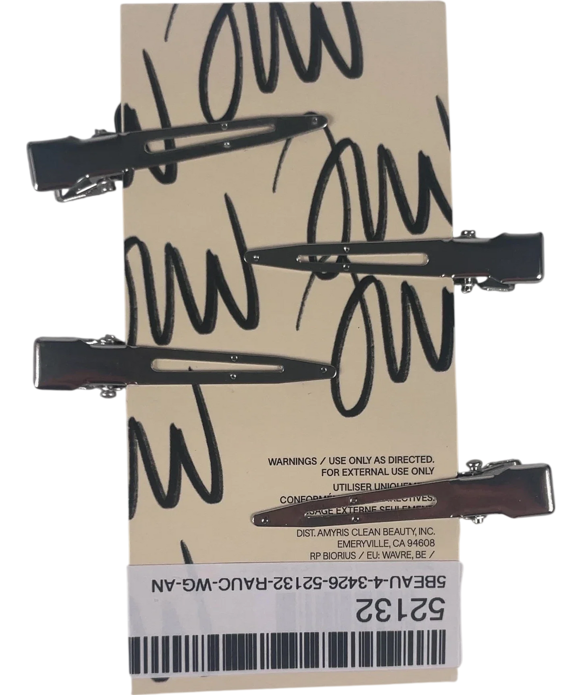 JVN Anti Creas Soft Hold Hair Cli Set — back