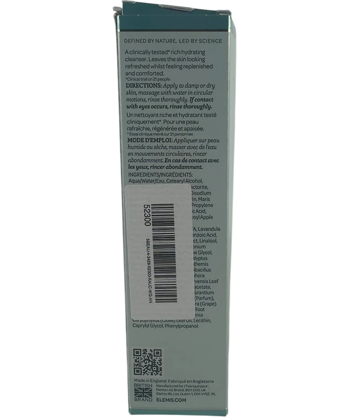 Elemis Pro-collagen Hydrating Cleansing Mousse 125ml — Back