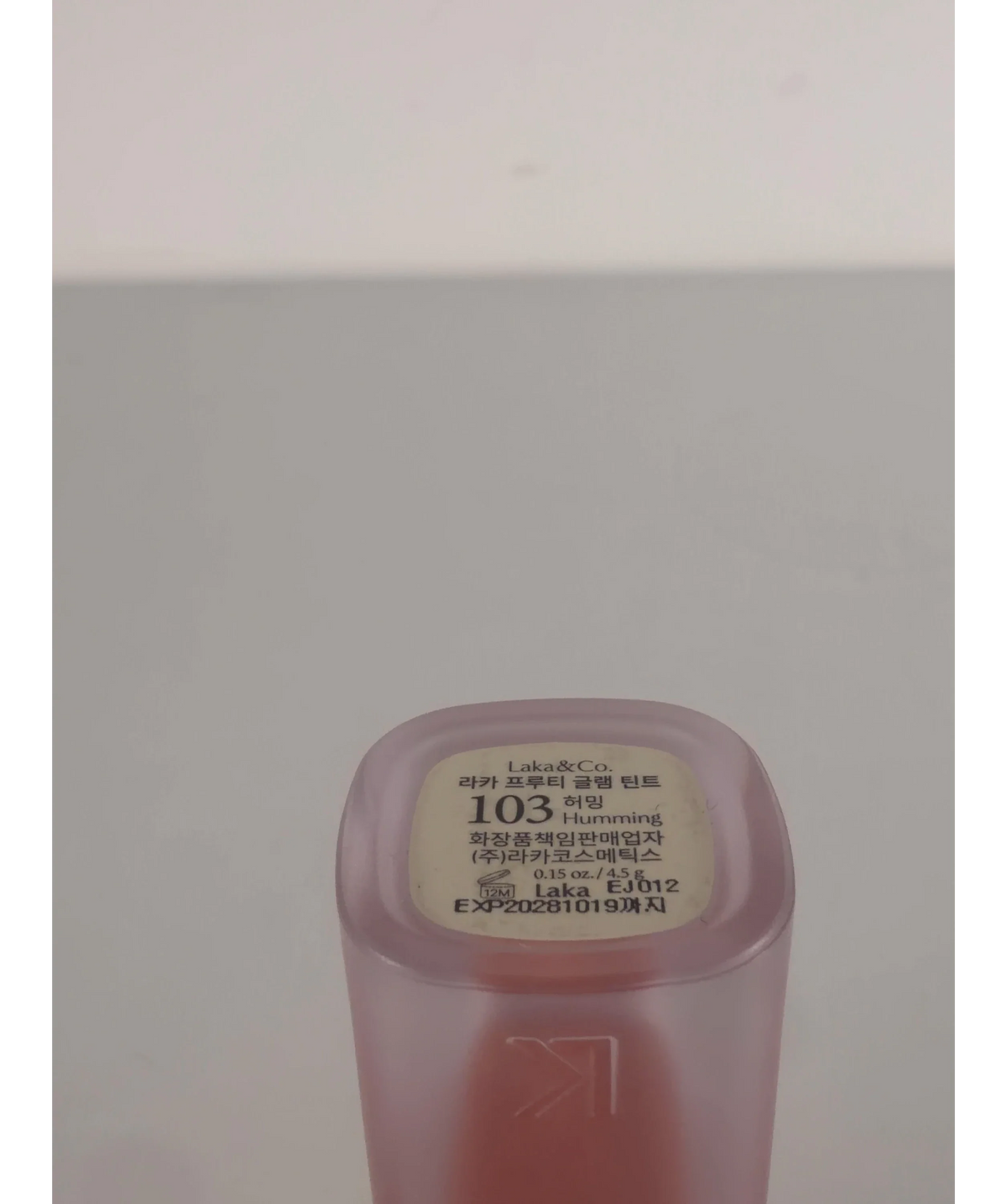 laka Fruity Glam Tint 103 one size — Batch number or expiry date