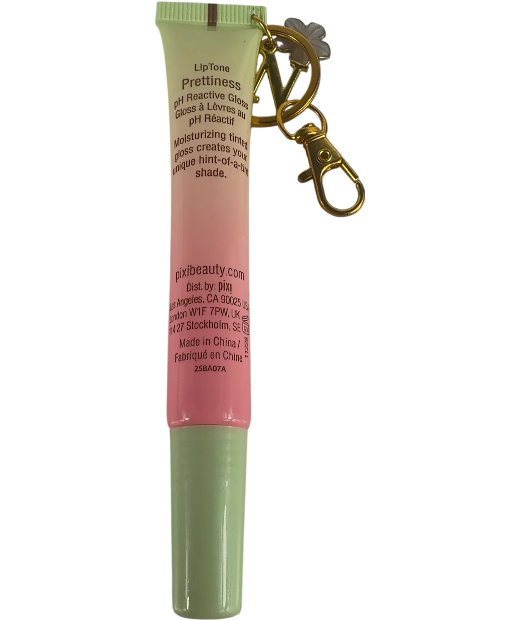 PIXI prettiness QC Pixi LipTone pH Reactive Lip Gloss with Keychain, size 12ml — back