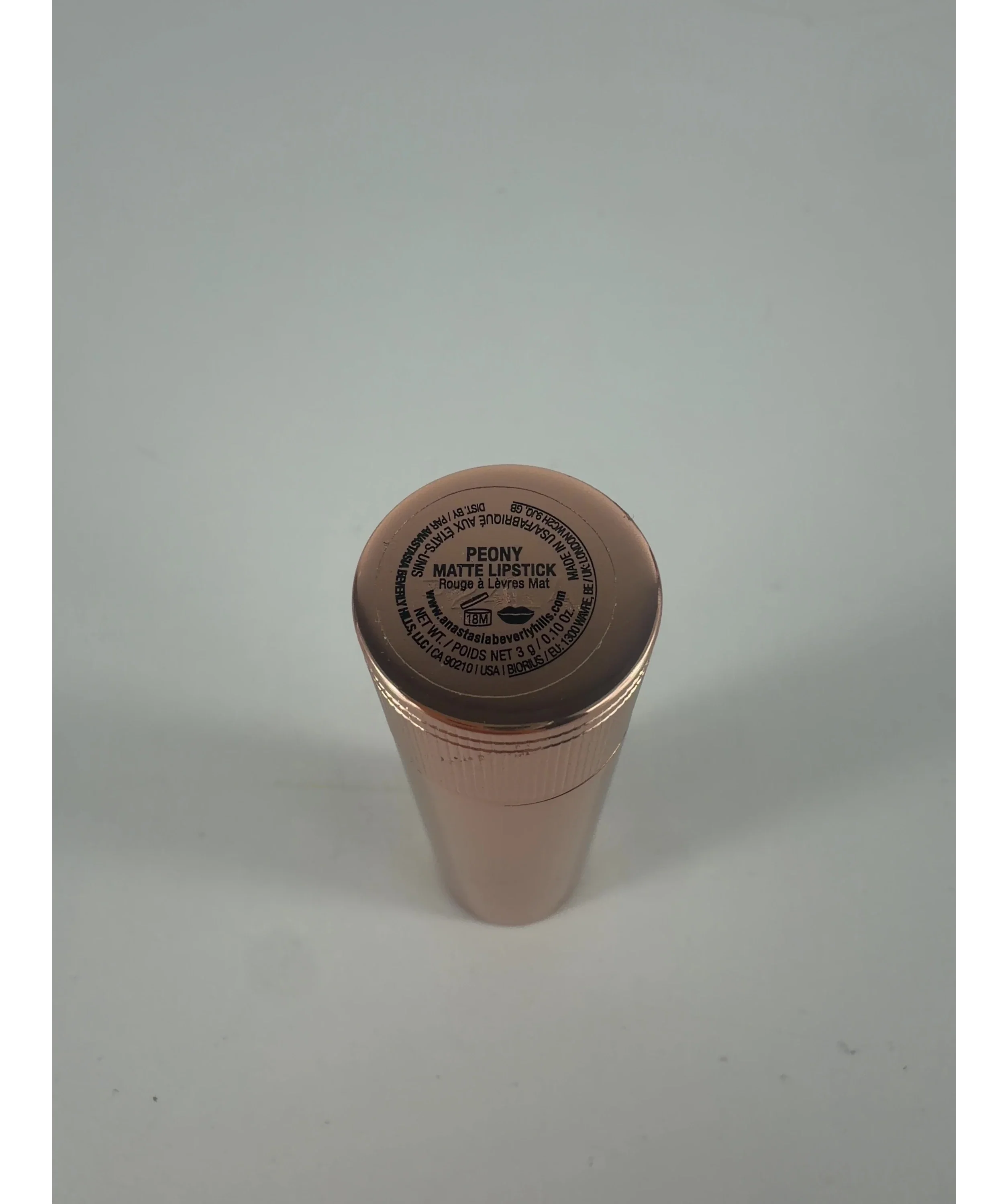 Anastasia Beverly Hills peony QC Anastasia Beverly Hills Matte & Satin Velvet Lipstick, size 3g — detail