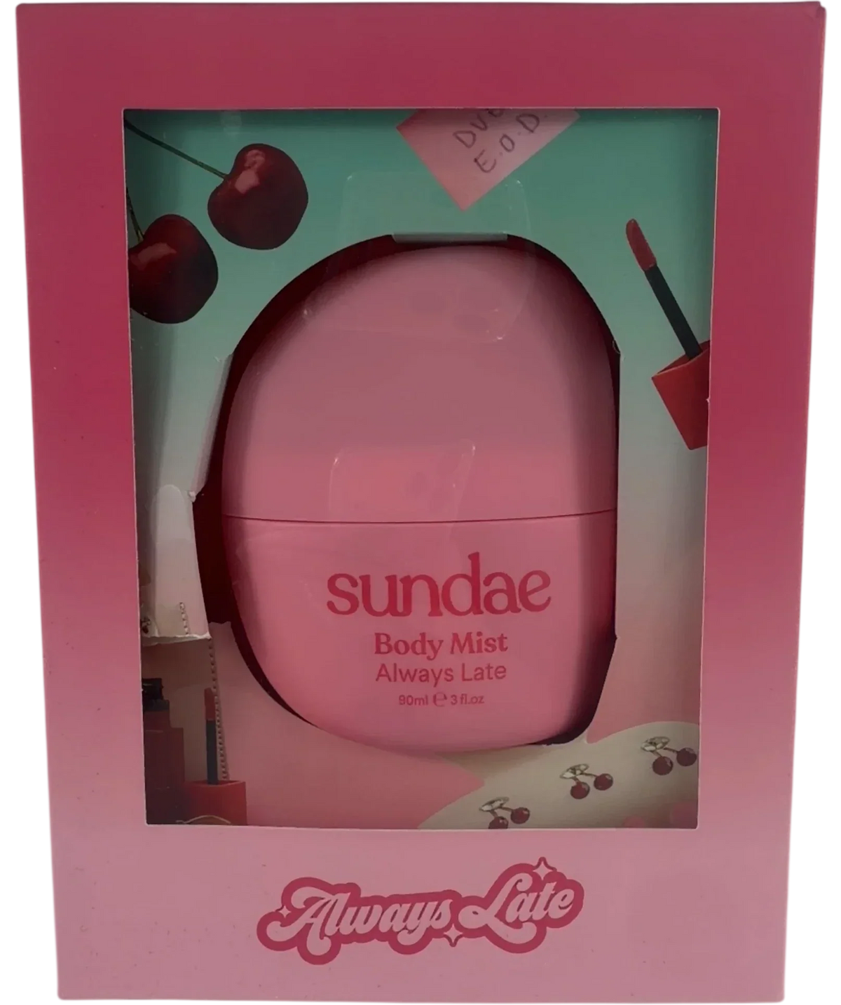 SUNDAE Body Mist Always Late, size 90ml — front