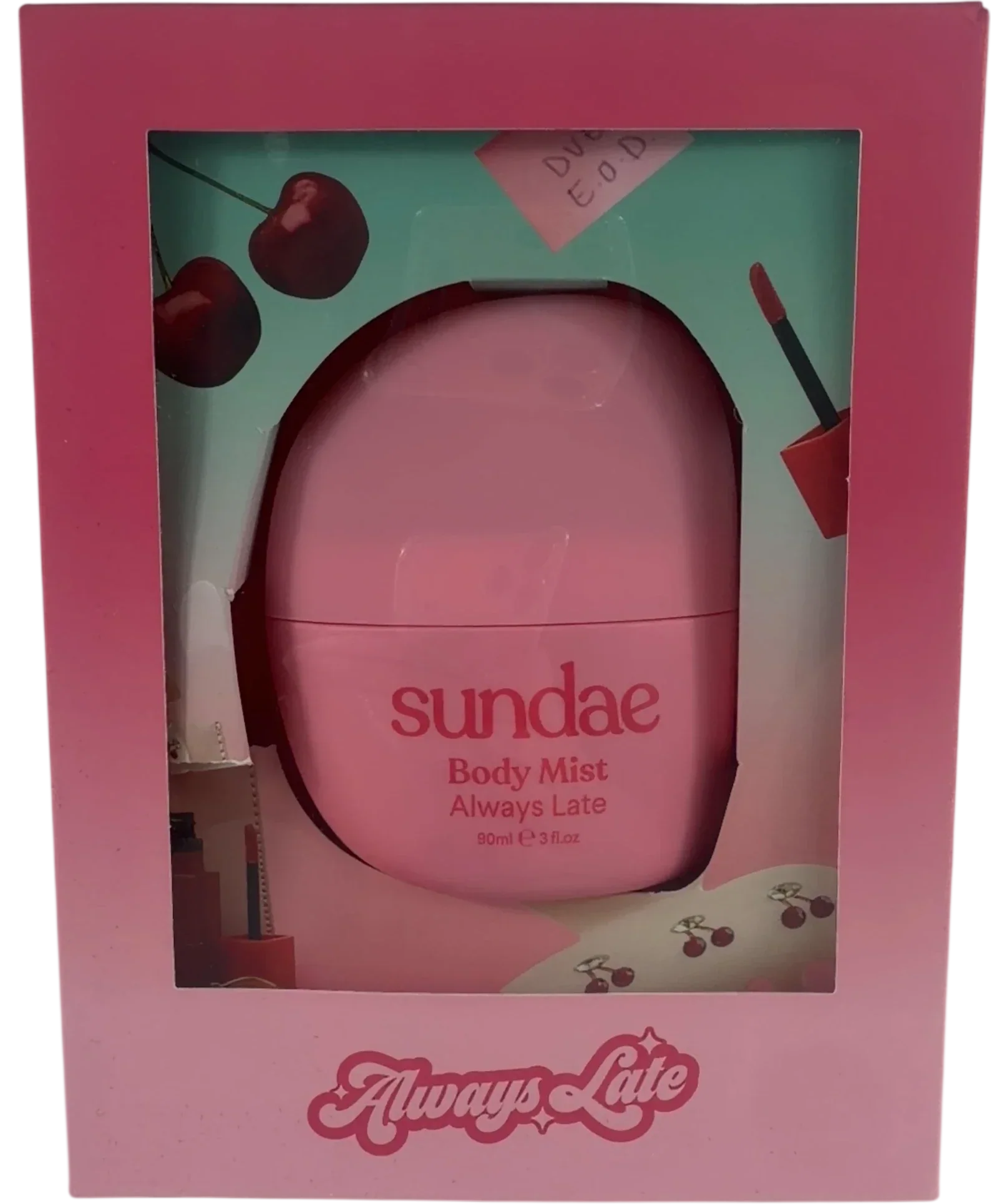 SUNDAE Body Mist Always Late, size 90ml — front