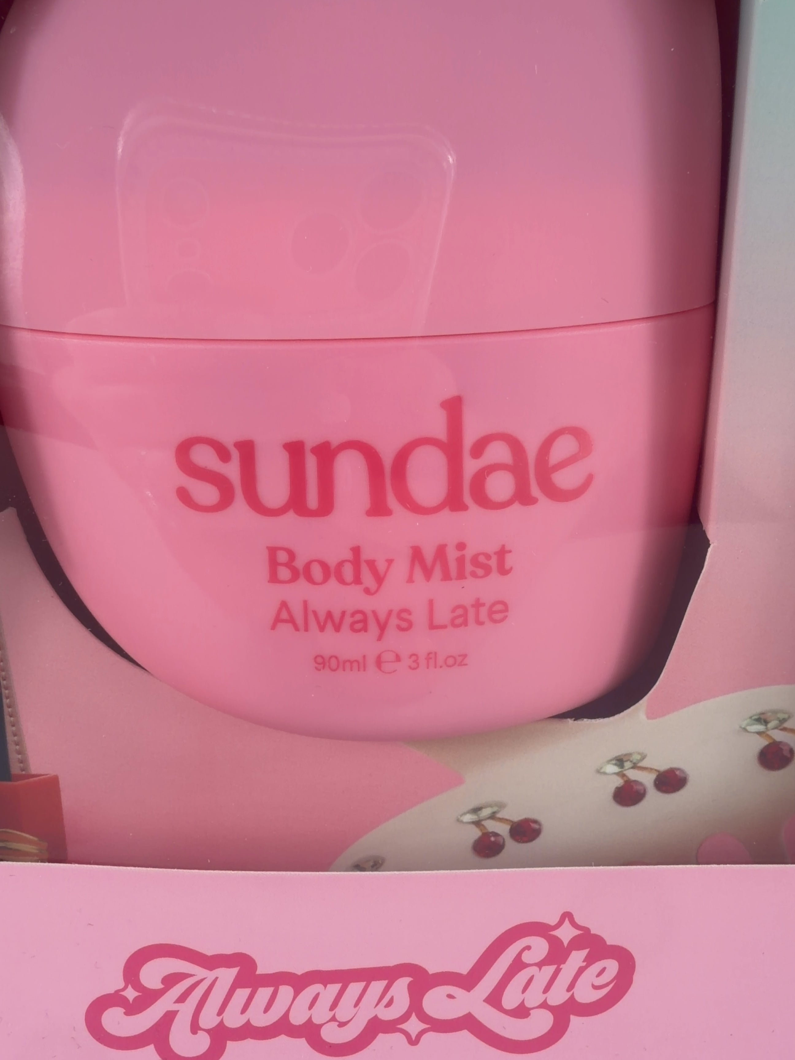 SUNDAE Body Mist Always Late, size 90ml — detail