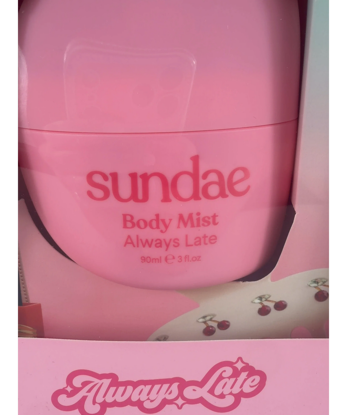 SUNDAE Body Mist Always Late 90ml — Batch number or expiry date