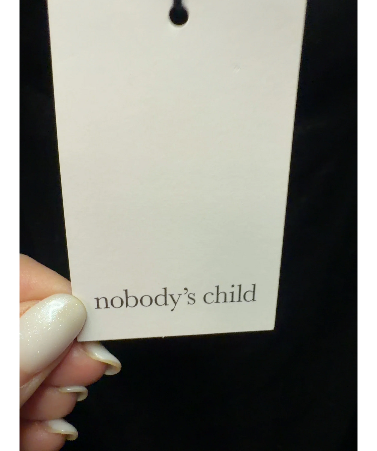 Nobody's Child Black Pippa Maxi Dress, size UK 10 — detail