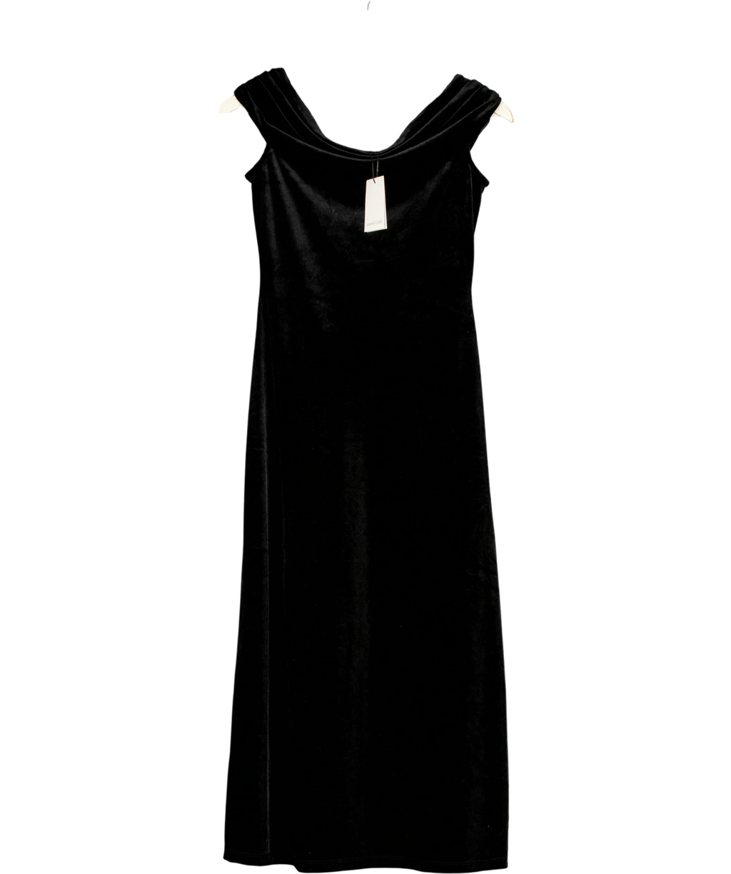 Nobody's Child Black Pippa Maxi Dress, size UK 10 — front